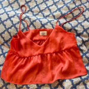Aritzia Cutie Silk Top perfect for summer super comfortable!!